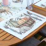 4+1 Kabak Çizimli Özel Tasarım Amerikan Servis & Runner Seti Realhomes