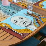 4+1 Etnik Tasarımlı Renkli Amerikan Servis & Runner Seti Realhomes