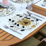 4+1 Kahve & Siyah Renkli Özel Tasarım Amerikan Servis & Runner Seti Realhomes