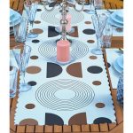 4+1 Özel Tasarım İskandinav Motifli Amerikan Servis & Runner Seti Realhomes