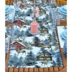 4+1 Bağ Evi Özel Tasarım Kış Temalı Amerikan Servis & Runner Seti Realhomes