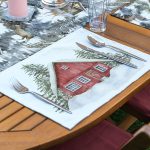 4+1 Bağ Evi Özel Tasarım Kış Temalı Amerikan Servis & Runner Seti Realhomes