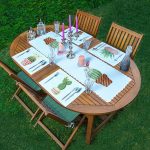 4+1 Sevimli Saksılı Kaktüs Tasarımlı Amerikan Servis & Runner Seti Realhomes