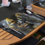 4+1 Siyahi African Tasarımlı Amerikan Servis & Runner Seti Realhomes