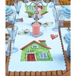 4+1 Renkli Evler Özel Tasarım Amerikan Servis & Runner Seti Realhomes