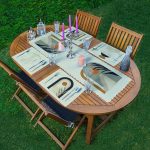 4+1 Vizon Zeminli Etnik Çizimli Amerikan Servis & Runner Seti Realhomes