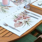 4+1 Egzotik Yaprak Tasarımlı Amerikan Servis & Runner Seti Realhomes