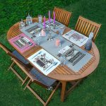 4+1 Renkli Zemin Antika Daktilo Çizimli Amerikan Servis & Runner Seti Realhomes