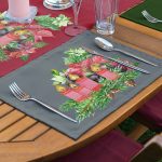 4+1 Renkli Zemin Mum Konseptli Amerikan Servis & Runner Seti Realhomes