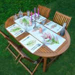 4+1 Egzotik Yaprak Tasarımlı Amerikan Servis & Runner Seti Realhomes