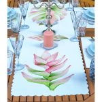 4+1 Egzotik Yaprak Tasarımlı Amerikan Servis & Runner Seti Realhomes