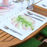 4+1 Egzotik Yaprak Tasarımlı Amerikan Servis & Runner Seti Realhomes