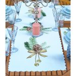 4+1 Kozalaklı Yaprak Tasarımlı Amerikan Servis & Runner Seti Realhomes