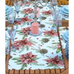 4+1 Gül & Kozalak Özel Tasarımlı Amerikan Servis & Runner Seti Realhomes