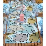 4+1 Bohemian Motifler Özel Tasarımlı  Amerikan Servis & Runner Seti Realhomes