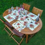 4+1 Gül & Kozalak Özel Tasarımlı Amerikan Servis & Runner Seti Realhomes