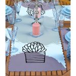 4+1 Kalp & Kaktüs Özel Tasarım Amerikan Servis & Runner Seti Realhomes