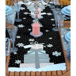 4+1 Siyah & Gri Hediye Paketleri Yılbaşı Temalı Amerikan Servis & Runner Seti Realhomes