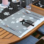 4+1 Siyah & Gri Hediye Paketleri Yılbaşı Temalı Amerikan Servis & Runner Seti Realhomes