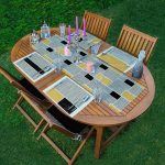 4+1 Çizgili Etnik İskandinav Tasarımlı Amerikan Servis & Runner Seti Realhomes