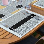 4+1 Çizgili Etnik İskandinav Tasarımlı Amerikan Servis & Runner Seti Realhomes