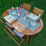 4+1 Renkli Zemin Deniz Yosunu Çizimli Amerikan Servis & Runner Seti Realhomes