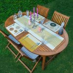 4+1 Pastel Renkli Çizgili Amerikan Servis & Runner Seti Realhomes