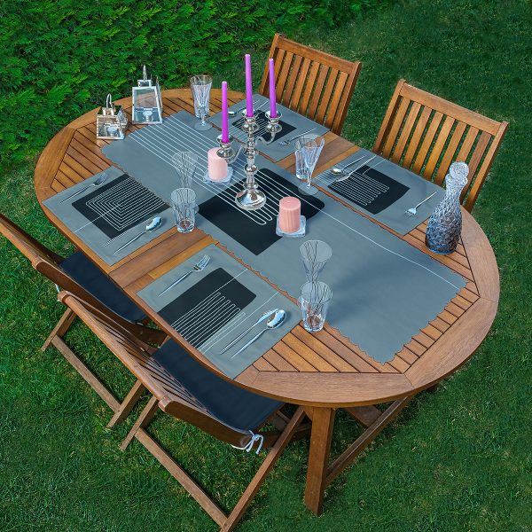 - ServisRunner-Set342-Gorsel1 - Realhomes  4+1 Siyah Zemin Gold Mermer Tasarımlı Amerikan Servis & Runner Seti Realhomes