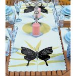 4+1 Kelebek & Mehndi Özel Tasarımlı Amerikan Servis & Runner Seti Realhomes