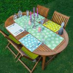 - ServisRunner-Set362-Gorsel1 - Realhomes 4+1 Renkli Zemin Papatya Tasarımlı Amerikan Servis & Runner Seti Realhomes