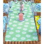 - ServisRunner-Set362-Gorsel2 - Realhomes 4+1 Renkli Zemin Papatya Tasarımlı Amerikan Servis & Runner Seti Realhomes