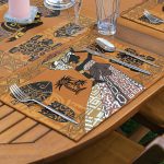 4+1 Etnik African Kadın Tasarımlı Amerikan Servis & Runner Seti Realhomes