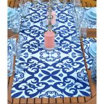 - ServisRunner-Set42-Gorsel2 - Realhomes  4+1 Mavi Çini Sanat Tasarımlı Amerikan Servis & Runner Seti Realhomes