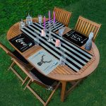 4+1 Gri & Siyah Geyik Tasarımlı Amerikan Servis & Runner Seti Realhomes