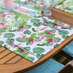 4+1 Flamingo & Summer Tasarımlı Amerikan Servis & Runner Seti Realhomes