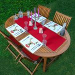 4+1 Yılbaşı Kırmızı & Geyik Tasarımlı Amerikan Servis & Runner Seti Realhomes