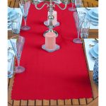 4+1 Yılbaşı Kırmızı & Geyik Tasarımlı Amerikan Servis & Runner Seti Realhomes