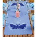 4+1 Soyut Sevimli Hayvan Baskılı Amerikan Servis & Runner Seti Realhomes