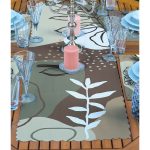 4+1 Kahverengi Bohemian Tasarımlı Amerikan Servis & Runner Seti Realhomes