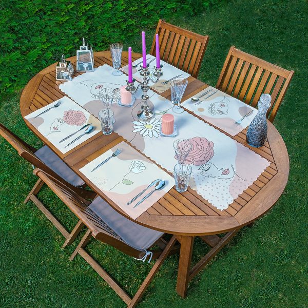 - ServisRunner-Set63-Gorsel1 - Realhomes  4+1 Ekose Zemin Mery Christmas Tasarımlı Amerikan Servis & Runner Seti Realhomes