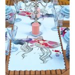 - ServisRunner-Set65-Gorsel2 - Realhomes 4+1 Suluboya Çizimli Kadın Tasarımlı Amerikan Servis & Runner Seti Realhomes