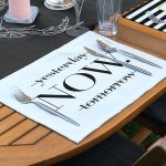 4+1 Siyah Beyaz Geyik & Gold Detaylı Amerikan Servis & Runner Seti Realhomes