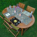 4+1 Siyah Beyaz Gold Detaylı  Amerikan Servis & Runner Seti Realhomes