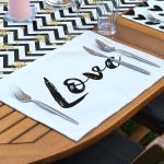 4+1 I Love You Kalp Tasarımlı Amerikan Servis & Runner Seti Realhomes