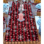 - ServisRunner-Set82-Gorsel2 - Realhomes  4+1 Ekose Zemin Mery Christmas Tasarımlı Amerikan Servis & Runner Seti Realhomes