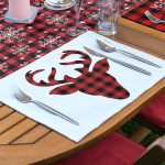 - ServisRunner-Set82-Gorsel3 - Realhomes  4+1 Ekose Zemin Mery Christmas Tasarımlı Amerikan Servis & Runner Seti Realhomes