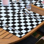 4+1 Dama Zemin & Öpücük Atan Kız Tasarımlı Amerikan Servis & Runner Seti Realhomes