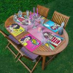 - ServisRunner-Set96-Gorsel1 - Realhomes  4+1 Pop-Art Fashion Girl Tasarımlı Amerikan Servis & Runner Seti Realhomes