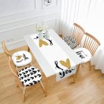 - RunnerYuvPofiSet126-I-Love-You-Motifli-4-Yuvarlak-Pofidik-Sandalye-Minderi-ve-1-Runner-Seti - Realhomes  I Love You Motifli 4 Yuvarlak Pofuduk Sandalye Minderi ve 1 Runner Seti Realhomes