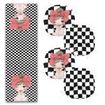 - RunnerYuvPofiSet154-Dama-Zeminli-Fashion-Girl-Tasarimli-4-Yuvarlak-Pofidik-Sandalye-Minderi-ve-1-Runner-Seti-1 - Realhomes Dama Zeminli Fashion Girl Tasarımlı 4 Yuvarlak Pofuduk Sandalye Minderi ve 1 Runner Seti Realhomes